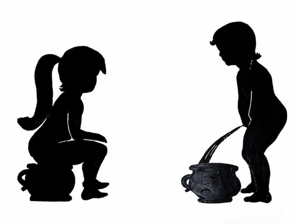 Трафарет туалет