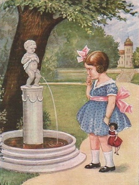 Картина писающая девочка