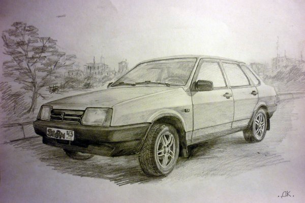 ВАЗ 21099 рисунок