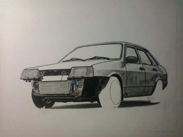 ВАЗ 21099 рисунок