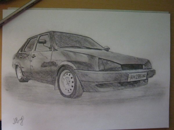 Лада 21099 рисунок
