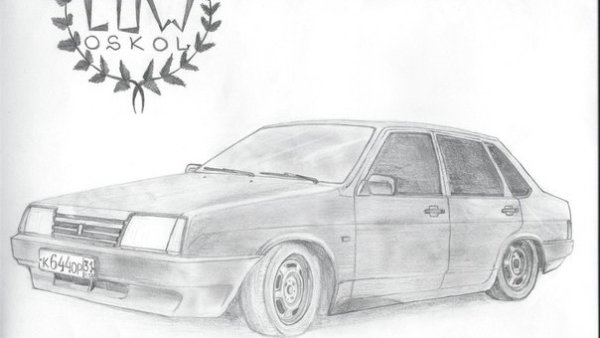 ВАЗ 2109 БПАН рисунок
