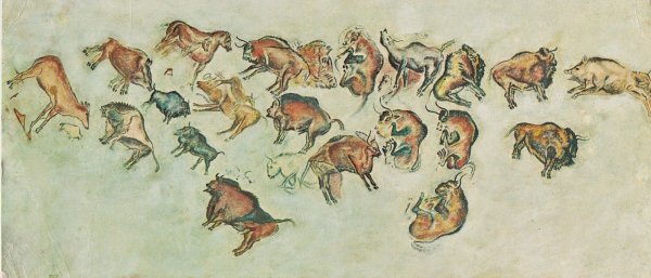 ЗУБР Пещерная живопись палеолит пещера Альтамира Испания