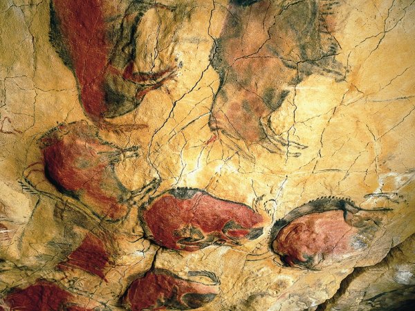 Рисунки в пещере Альтамира в Испании