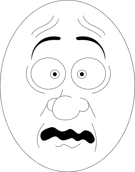 Страх раскраска