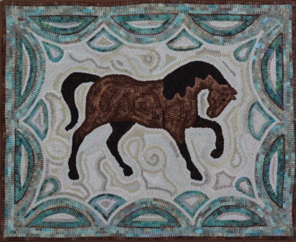 Ковер с изображением лошади