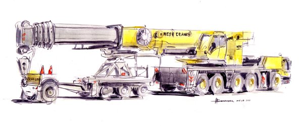 Подъемный кран раскраска