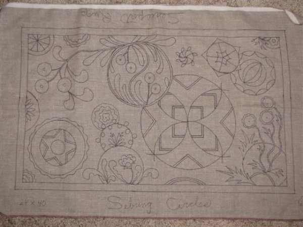 Эскиз для ковра панчнидл