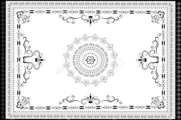 Эскиз орнамент восточного ковра