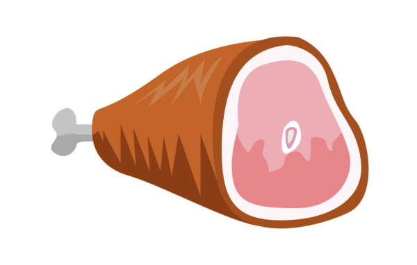 Окорок нарисованный