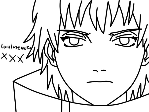 Наруто Сасори рисунок