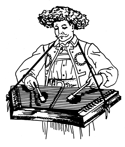 Цимбалы раскраска