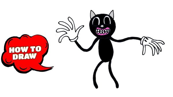 Мультяшный кот страшный