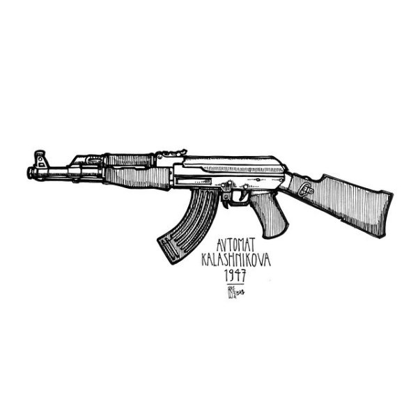 Автомат трафарет