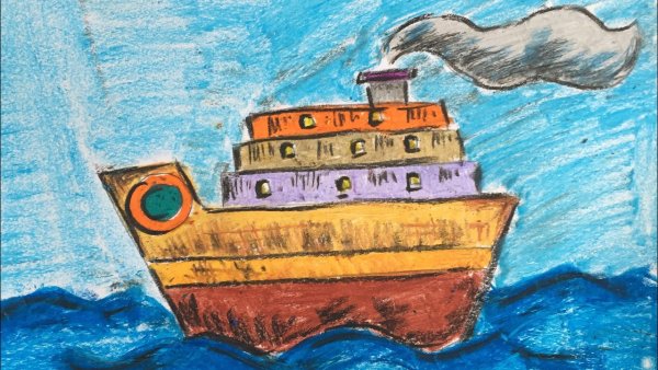 Рисование Волшебный корабль