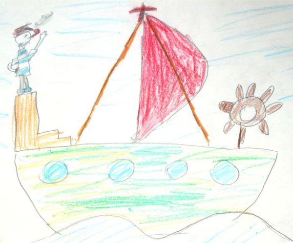 Иллюстрация к стихотворению Лермантова Парус