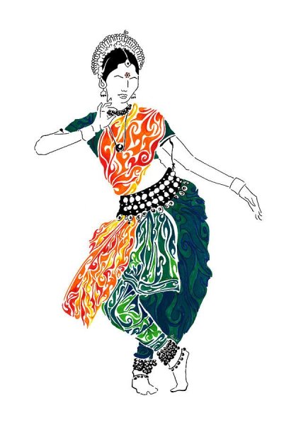 Индия девушка вектор