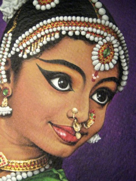 Индийский танец иллюстрации