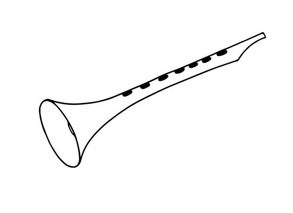 Жалейка раскраска музыкальный инструмент