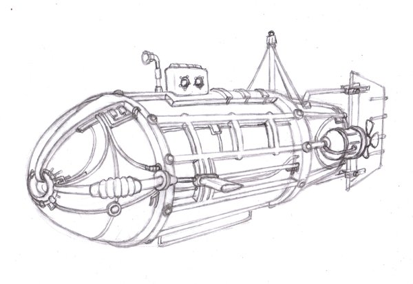 Батискаф Триест чертежи