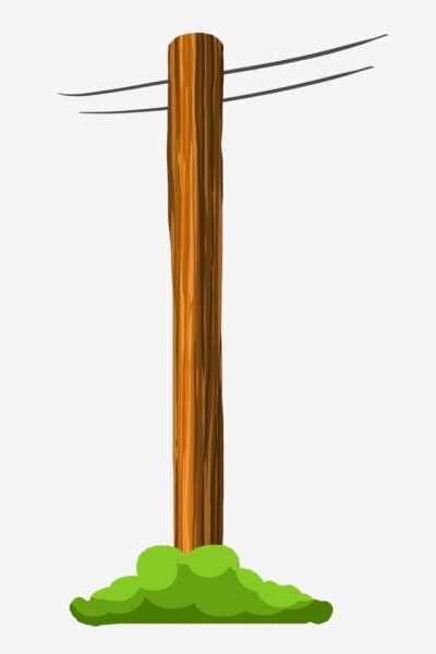 Столб нарисованный