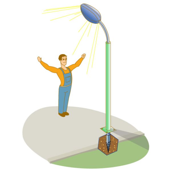 Уличное освещение мультяшное