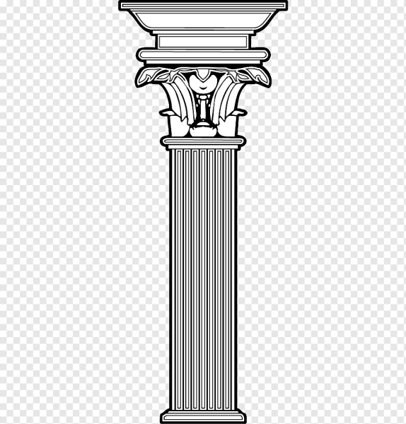 Древнегреческая колонна вектор
