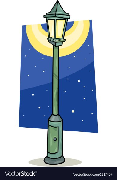 Уличный фонарь рисунок для детей