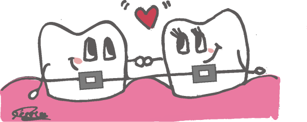 Брекеты иллюстрация