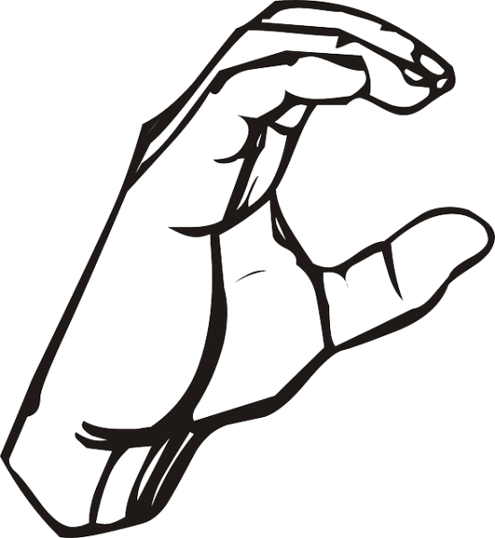 Раскраска жесты руками