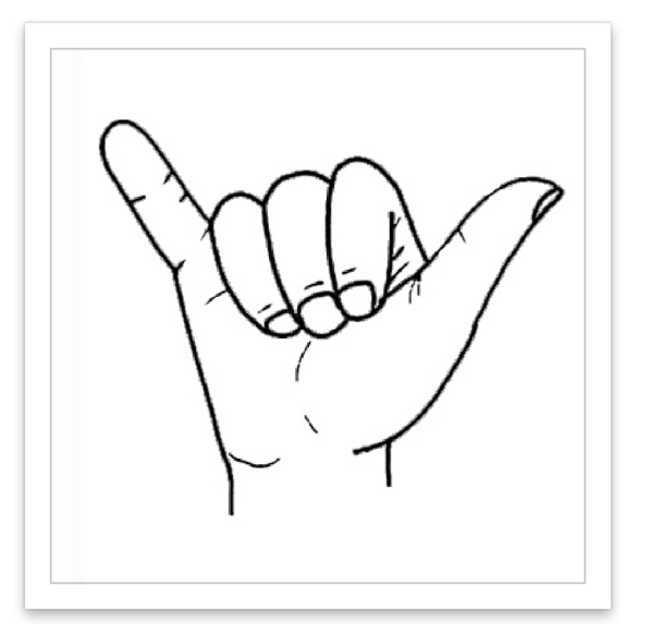 Жесты раскраска