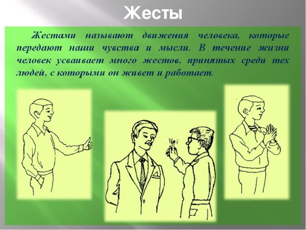 Язык жестов и мимики психология