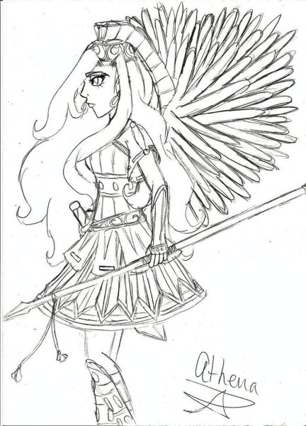 Рисунок Афины