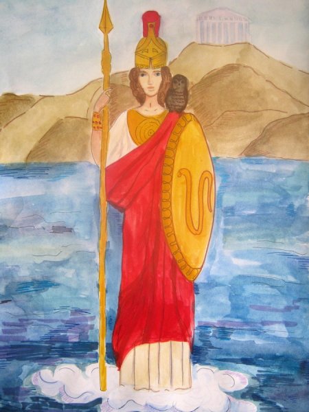 Рисунок Богини Афины