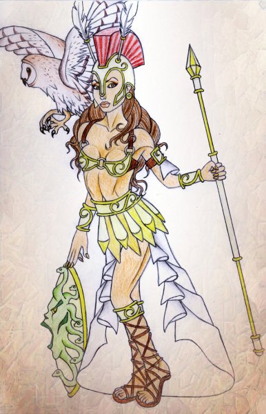 Рисунок Богини Афины