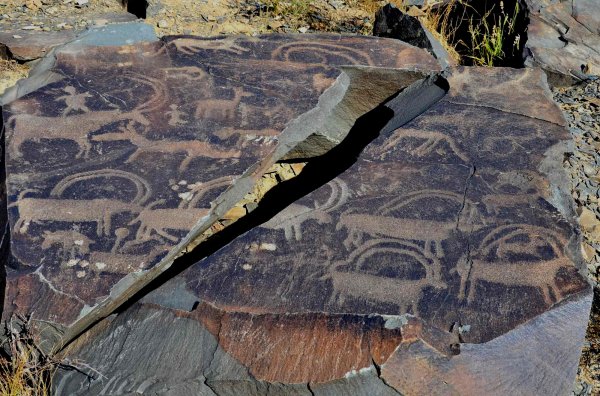 Петроглифы Тамгалы (Танбалы)