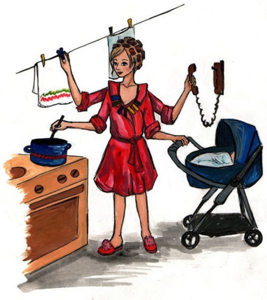 Многорукая женщина