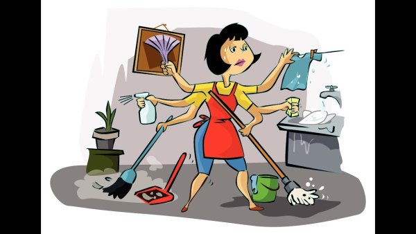 Домохозяйка карикатура