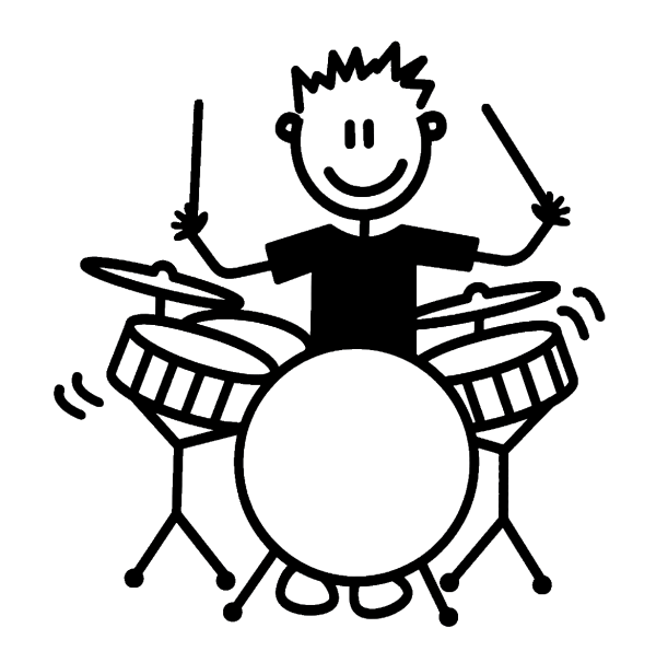 Силуэт барабанщика