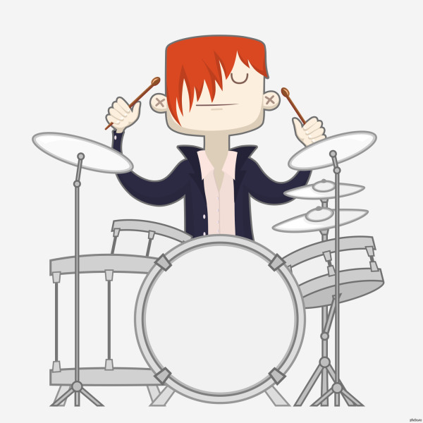 Мультяшные барабанщики