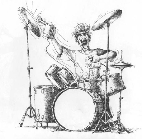 Барабанщик карикатура