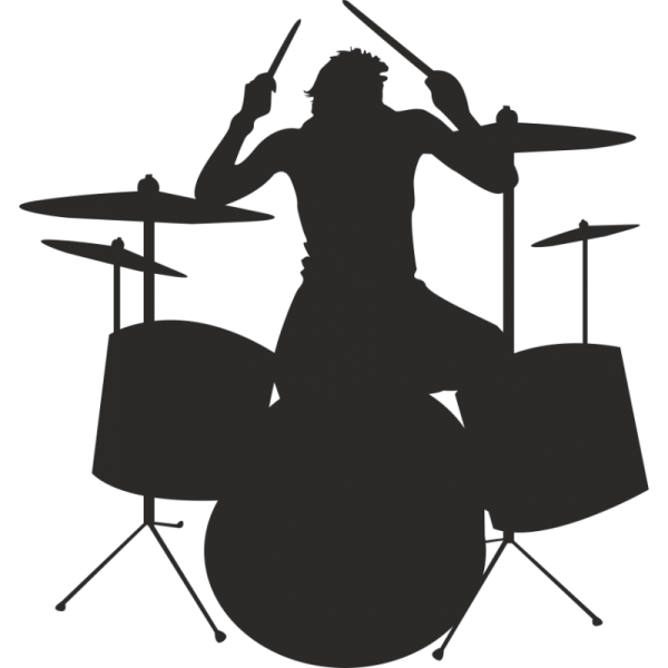 Барабанист силуэт