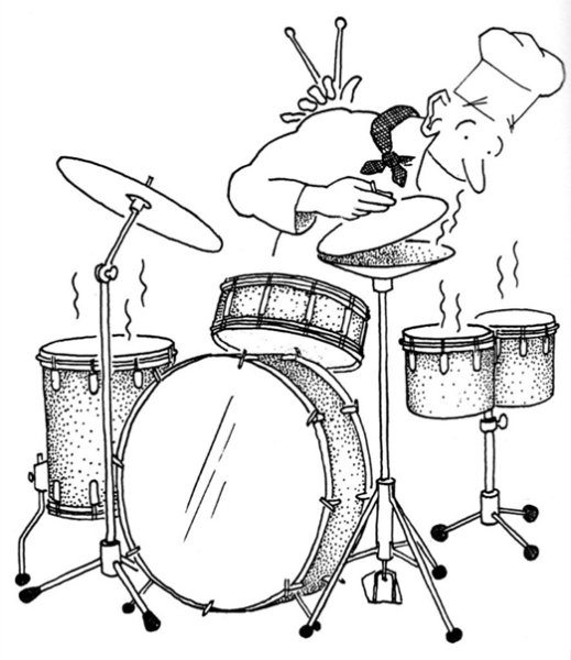 Барабанщик карикатура