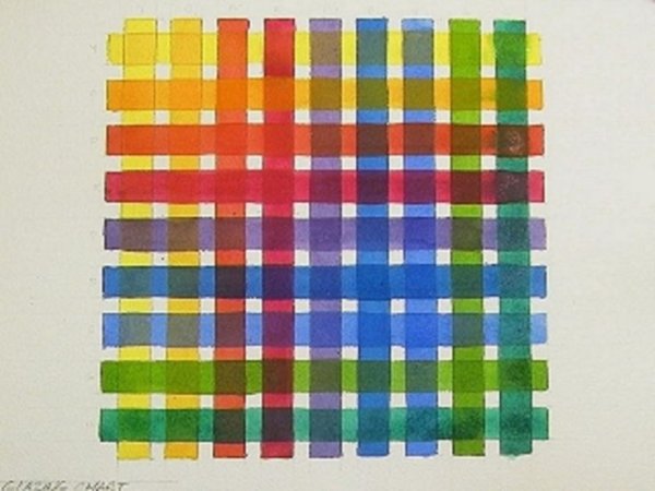 Лессировочная решетка акварелью