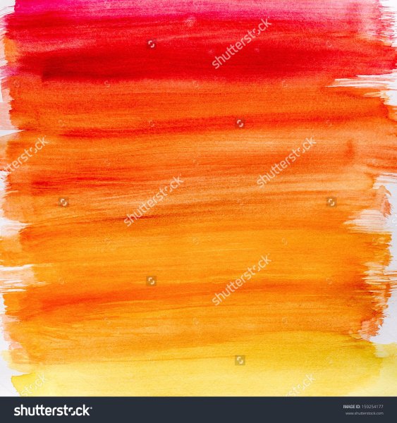 Градиент красками на бумаге