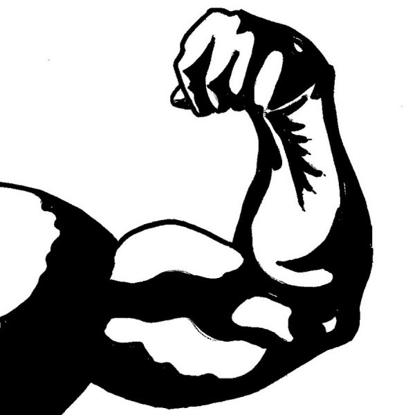 Сильные руки вектор