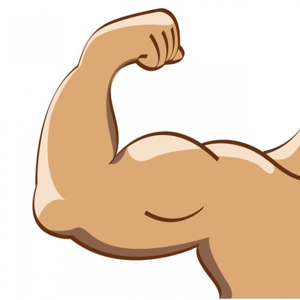 Мускулистая рука вектор