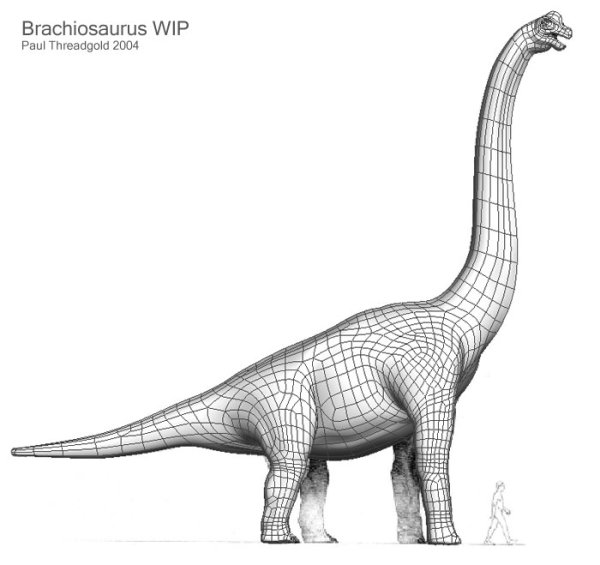 Динозавр Брахиозавр рисунок