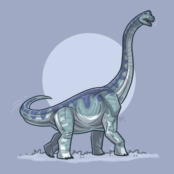 Раскраска динозавр Брахиозавр