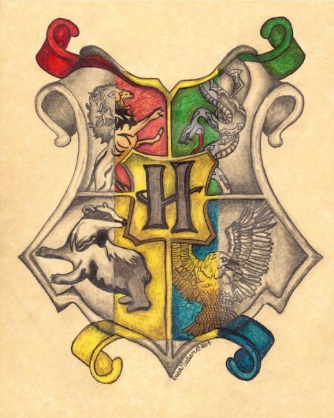 Нарисовать герб Гриффиндора